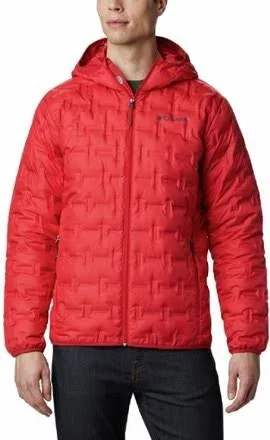 Columbia Men's Delta Ridge Down Hooded Jacket Red S