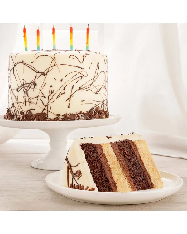We Take The Cake Happy Birthday Combo 4-Layer Cake, Serves 8-10