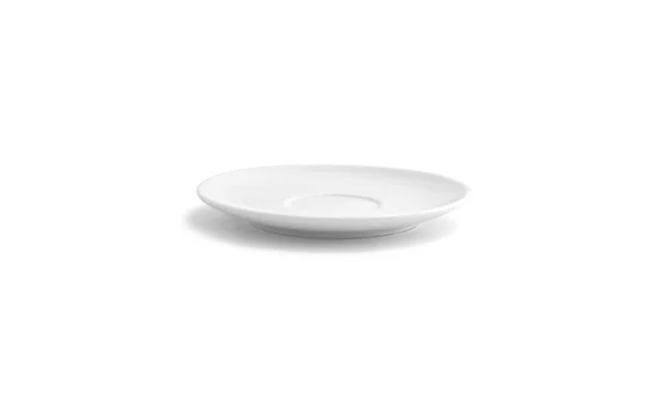 Front of The House DBB003WHP23 Spiral 6x22 White Round Porcelain Bouillon - Cream Soup Saucer - 12/Case