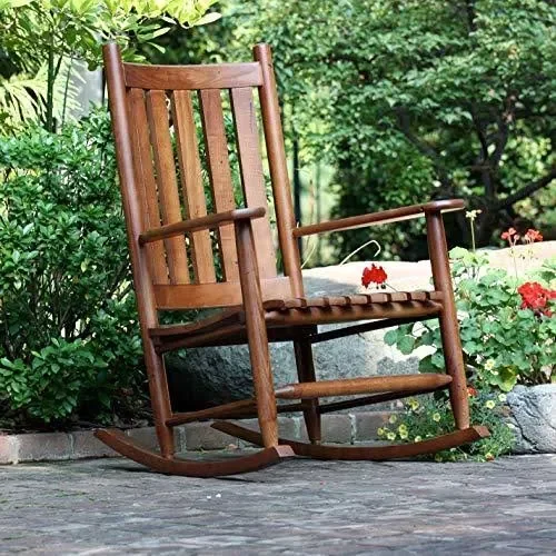 Dixie Seating Asheville Wood Grand Rocking Chair NO. 695s Cranberry - Red
