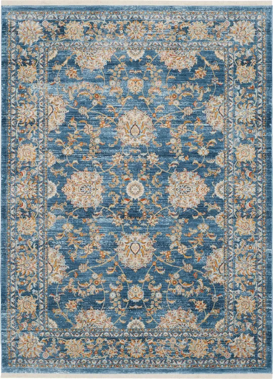 Vintage Persian Rug Turquoise Multi 3&x5& Safavieh