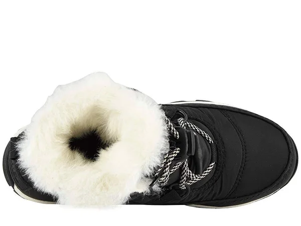 Sorel Youth Whitney Short Lace Boot - 3 - Black - Sea Salt