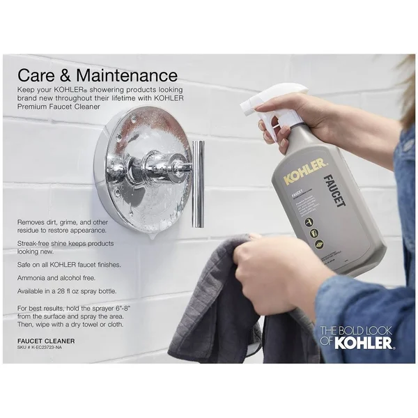 Kohler K-45410-G Margaux 1.75 GPM Single Function Shower Head with - Vibrant French Gold