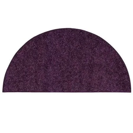 Ambiant Kids Solid Color Purple 42 inchx84 inch Half Round - Area Rug