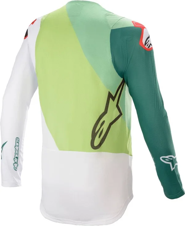 Alpinestars Supertech Blaze Motocross Jersey White Green M