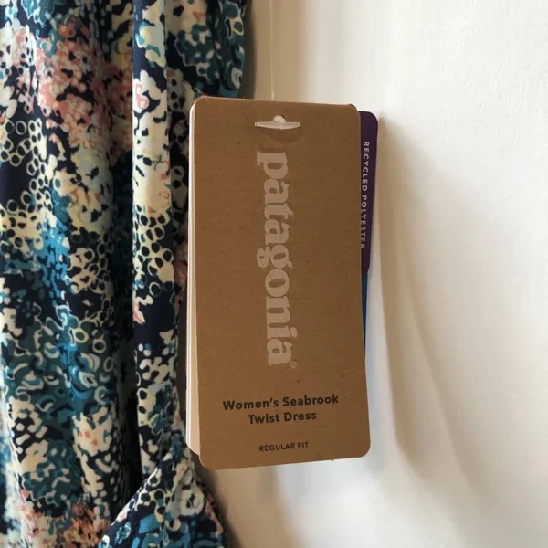 Patagonia Seabrook Twist Dress - Women's FURNAI Floral/New Navy, L