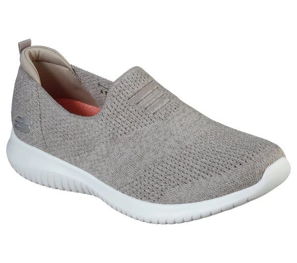 Skechers Women's Ultra Flex Harmonious Slip on Sneaker - Taupe