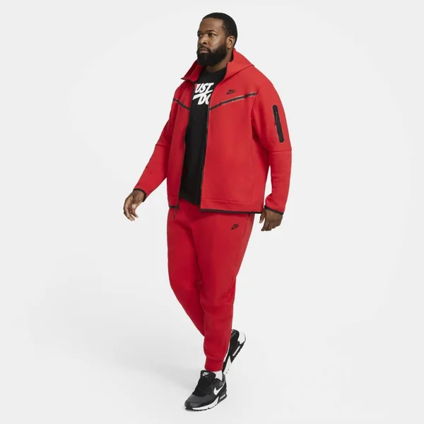 Nike Tech Fleece Taped Jogger Pants Cu4495 - XLT, Red