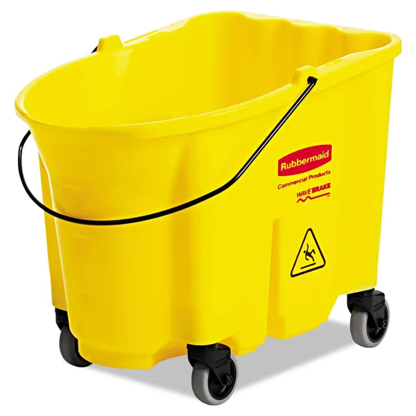 Rubbermaid Commercial Wavebrake Bucket, 8.75 gal, Yellow