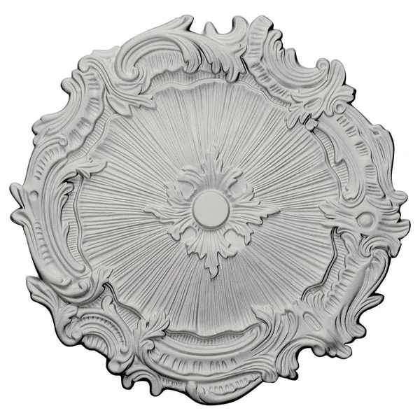 16 3/4x22OD x 1 3/8x22P Plymouth Ceiling Medallion (Fits Canopies Up to 1 5/8x22) - Hand-Painted Pot of Cream Crackle