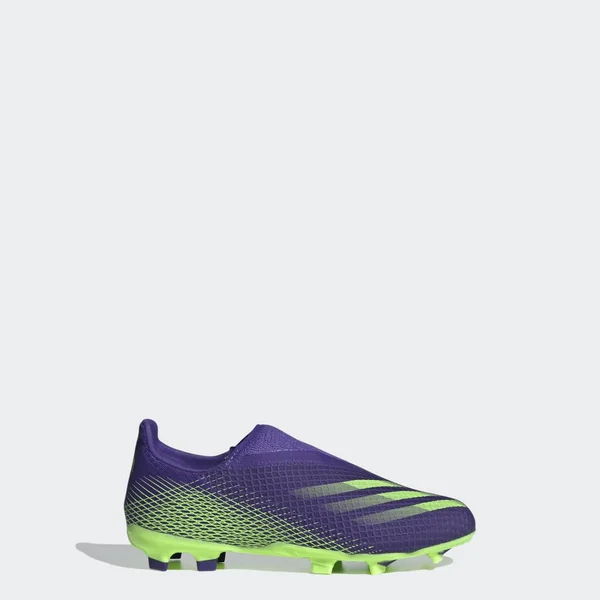 Adidas Kids x Ghosted.3 Laceless FG Energy Ink/Signal Green - 2.5