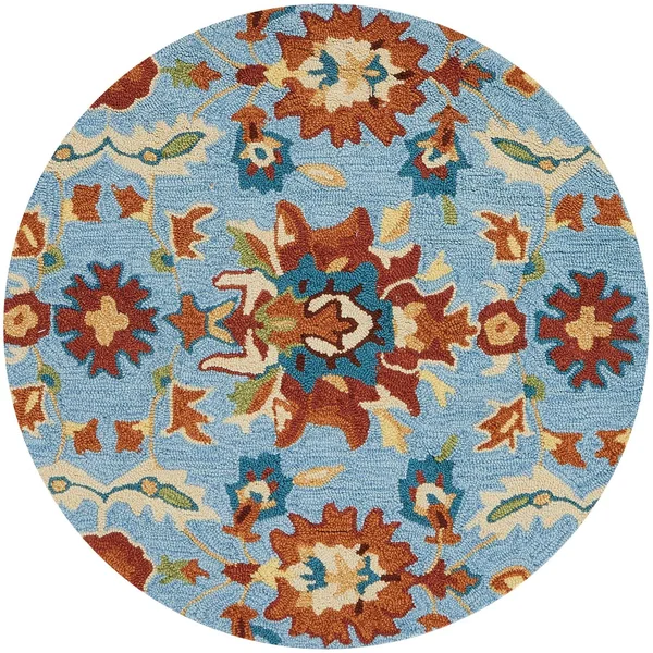 Loloi Francesca FC-59 2&3x22 x 3&9x22 Light Blue, Spice Rug