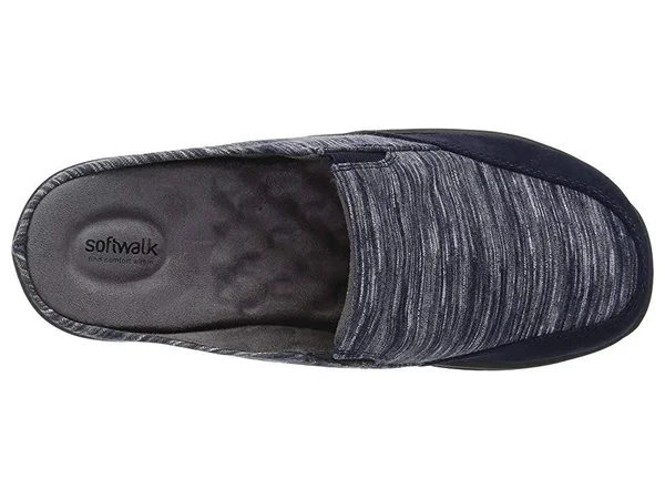SoftWalk Women's Alcon Clog - Size: 6.5, Dark Navy Textile