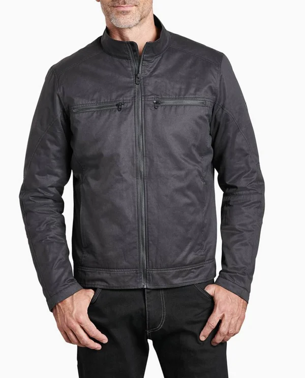 Kuhl Men's Kaffe Racer Jacket 1135K, Ink Black, L