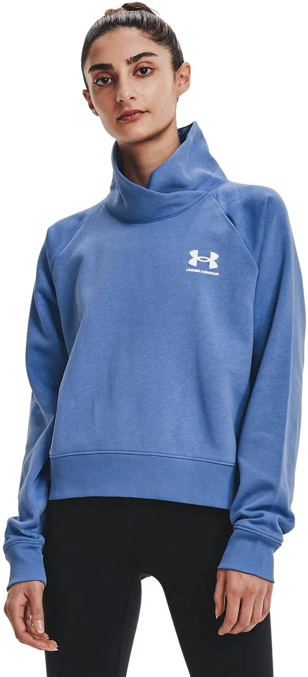 Under Armour Women's Rival Fleece Wrap Neck - Blue, XL