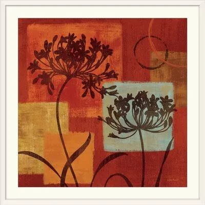 &Warm Thoughts III& by Lisa Audit Painting Print Winston Porter Size: 32x22 H x 32x22 W x 1x22 D, Format: Black Framed