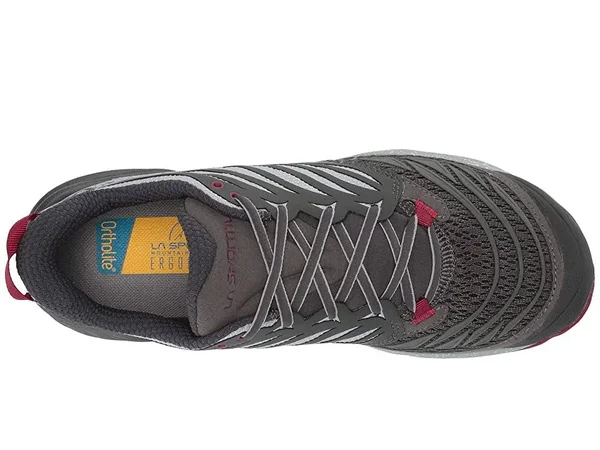 La Sportiva Women's Akasha Shoe - 37.5 - Carbon, Beet