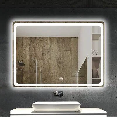 32x22x 24x22 Bathroom Mirror - Backlit Mirror with LED Lights Lighted Makeup Vanity Wall-Mounted Horizontally, Rectangular Framel