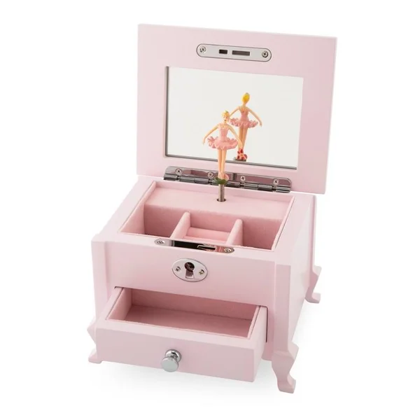 Personalized Girls Footed Pink Musical Jewelry Box, Zinc Alloy Plastic/Stone, Things Remembered