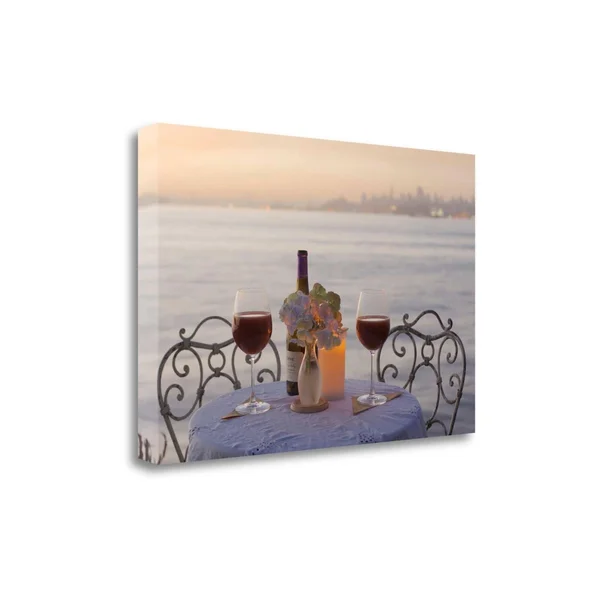 Tangletown Fine Art 15x22 x 23x22 Dream Cafe Golden Gate Bridge - 70 Gallery Wrap Canvas