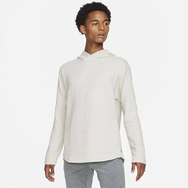 Nike Yoga Nomad Men's Pullover Hoodie in White - Size: 2XL, CZ2219-072