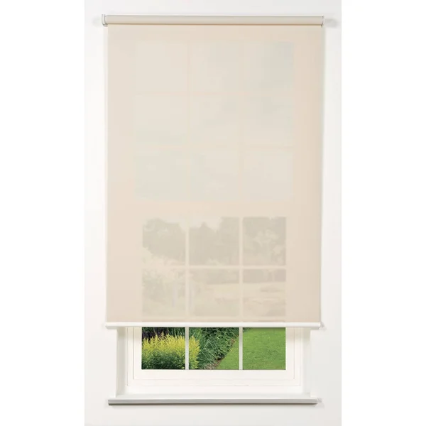 Linen Avenue Cordless 5% Solar Screen Standard Roller Shade - Fawn 22 W x 66 H