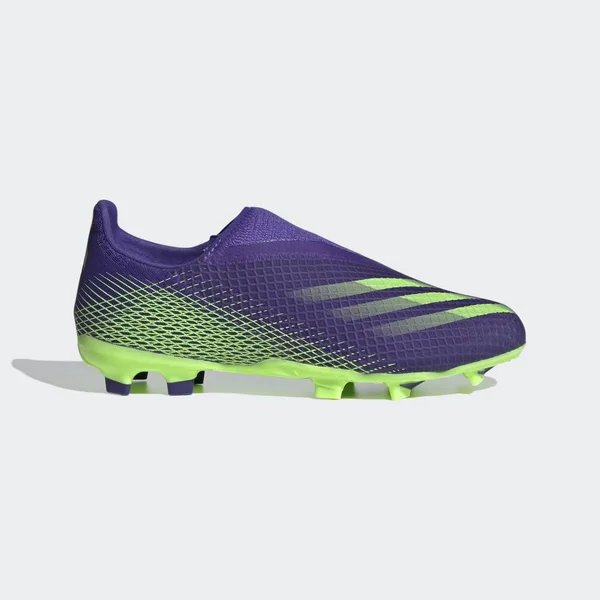 Adidas Kids x Ghosted.3 Laceless FG Energy Ink/Signal Green - 2.5