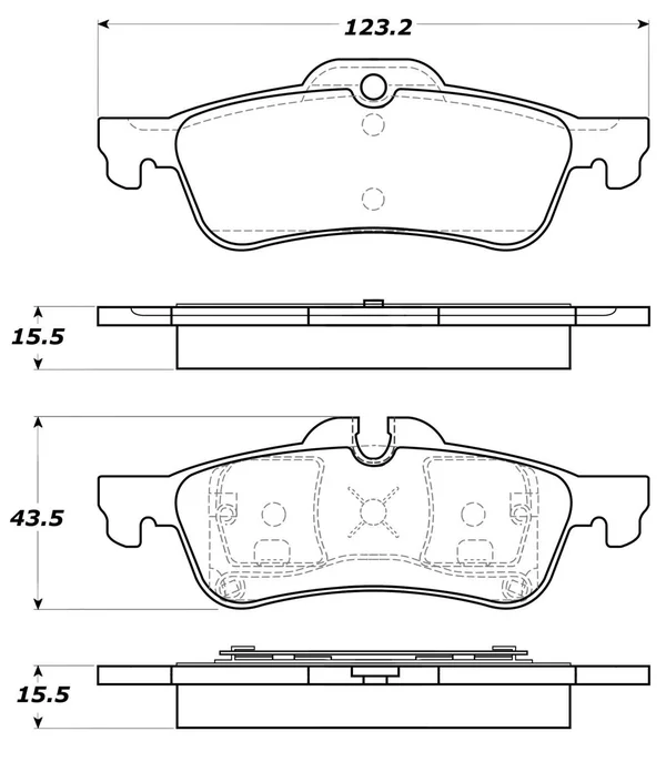 StopTech 308.10600 - Street Brake Pads