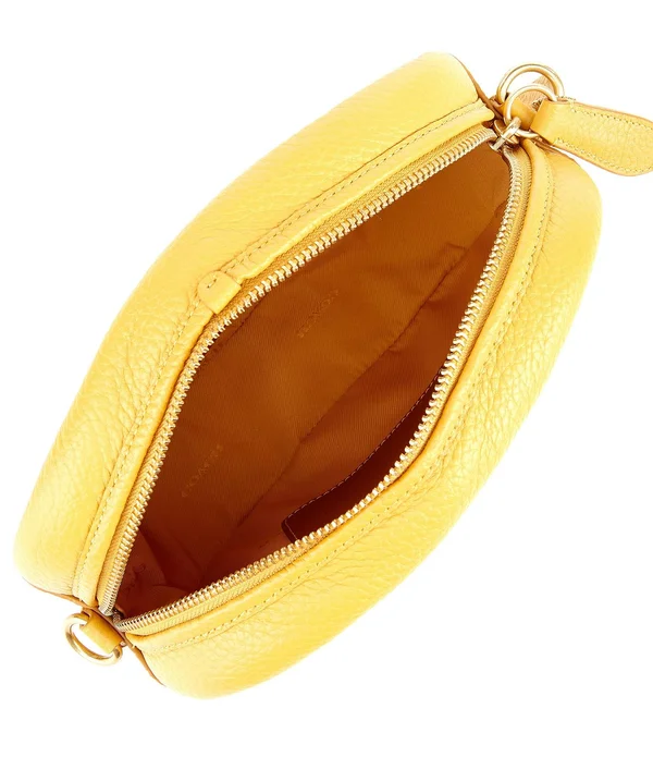 Coach Soft Pebble Leather Camera Crossbody Bag - Buttercup/Brass