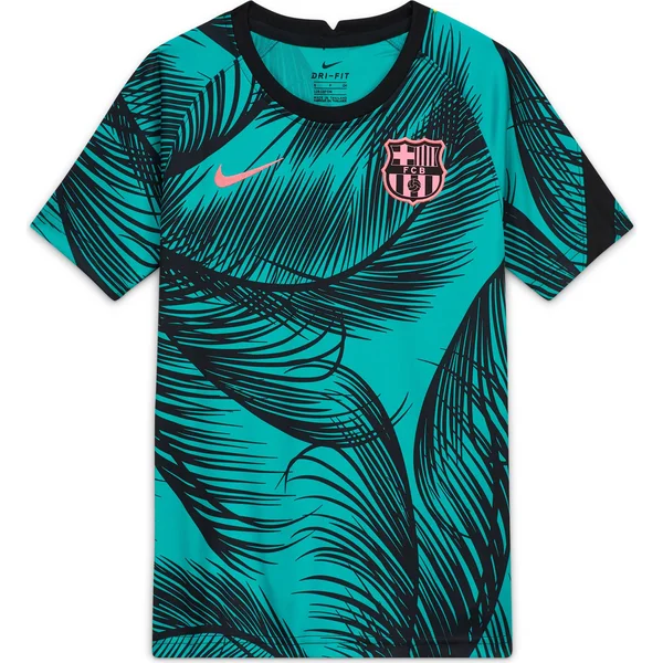 Nike Youth Barcelona Green Pre-Match Jersey - Kids, Small