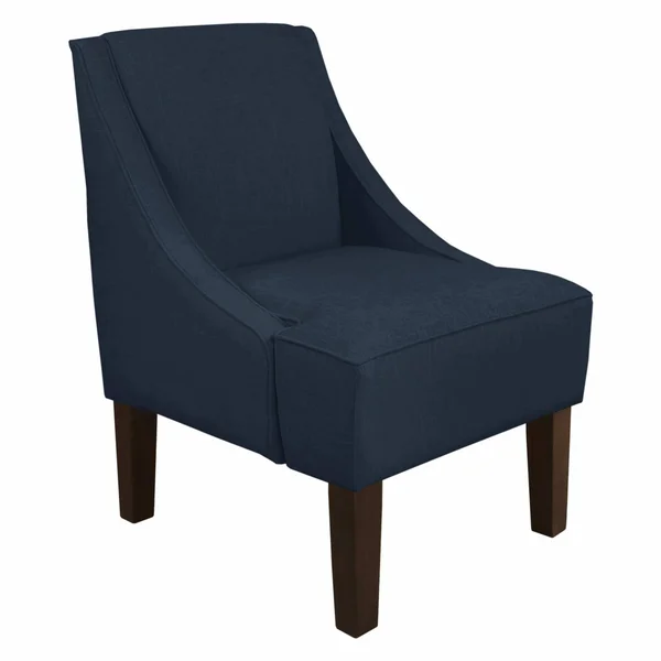 Skyline Furniture Swoop Arm Linen Accent Chair - Navy (72-1LNNNV)