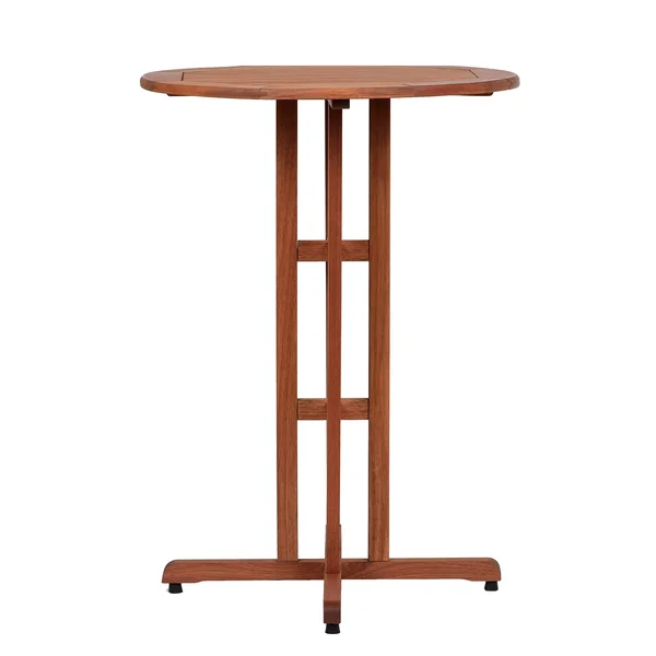 Amazonia Ibiza Round Outdoor Bar Table, Brown