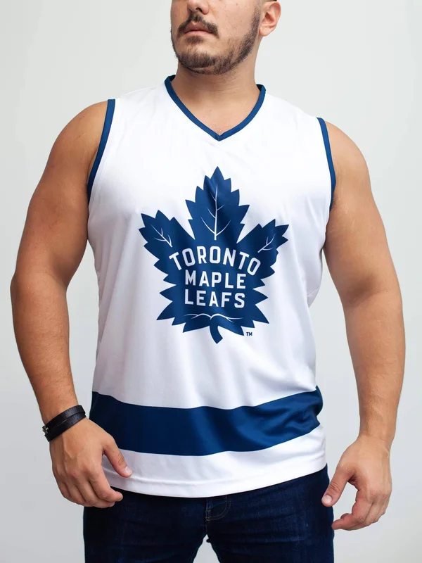 Toronto Maple Leafs Away Hockey Tank S, White, Polyester
