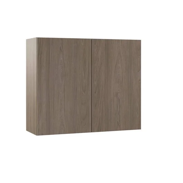 Hampton Bay Designer Series Edgeley Assembled 36x30x12 in. Wall Kitchen Cabinet in Driftwood - Brown
