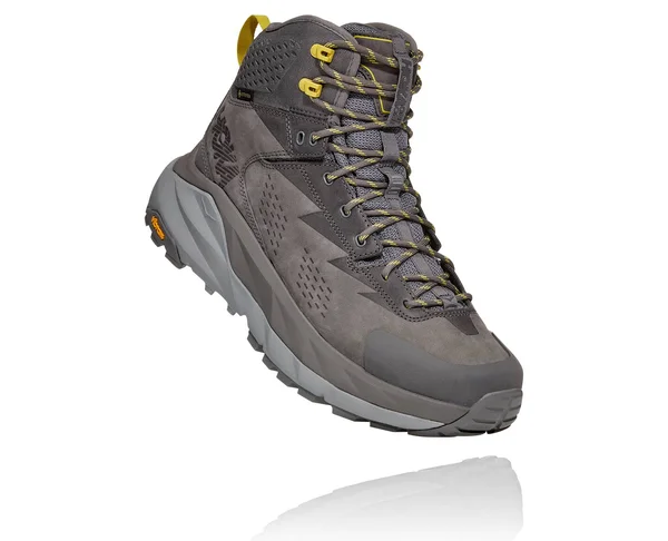 Hoka One One Men's Kaha GTX Boots - Charcoal Gray & Green - 10.5 - 10.5