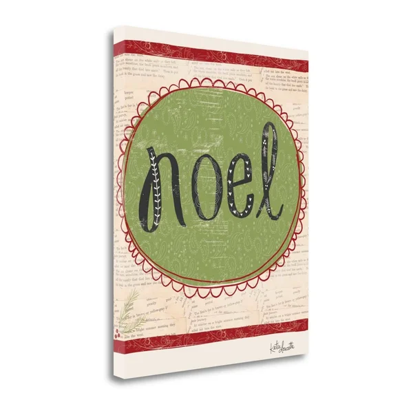 Tangletown Fine Art 'Noel' by Katie Doucette Textual Art on Wrapped Canvas