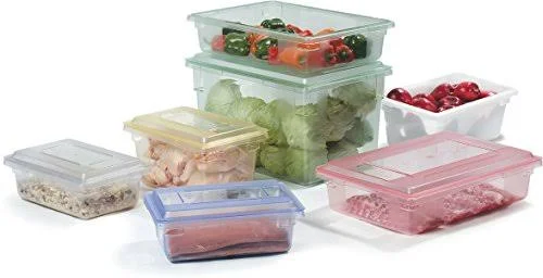 Carlisle 10621C22 StorPlus Food Storage Container, 8.5 gal, 26x22 Length x 18x22 Width x 6x22 Height, Yellow (Pack of 6), 18 x 12 x 9 inches
