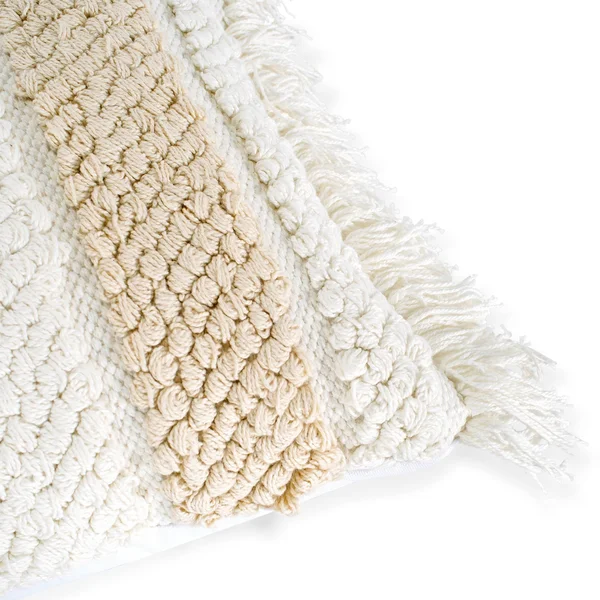 Navia Large Throw Pillow in Off White - Poly & Bark