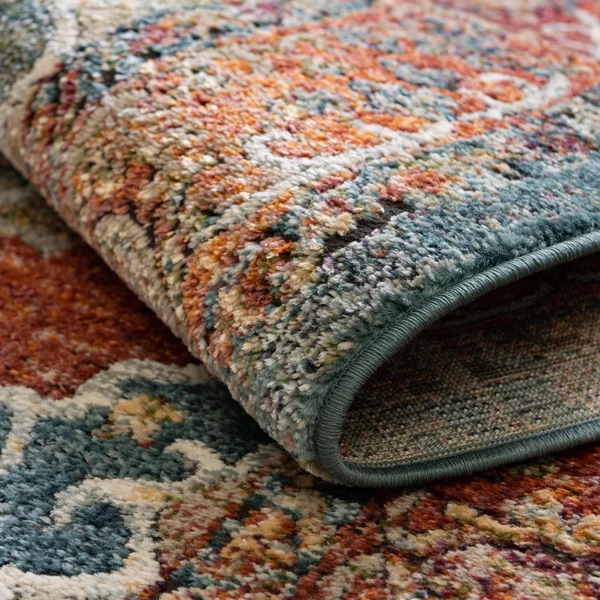 Unique Loom Isabella Rossellini Area Rug (5& 0 x 8& 0 Oval - Rust Red)