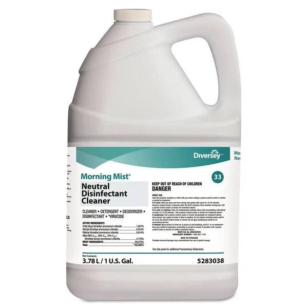 Morning Mist Neutral Disinfectant Cleaner, Fresh Scent, 1 Gal Bottle