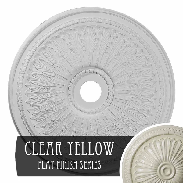 29 1/8x22OD x 3 5/8x22ID x 1x22P Oakleaf Ceiling Medallion (Clear Yellow)