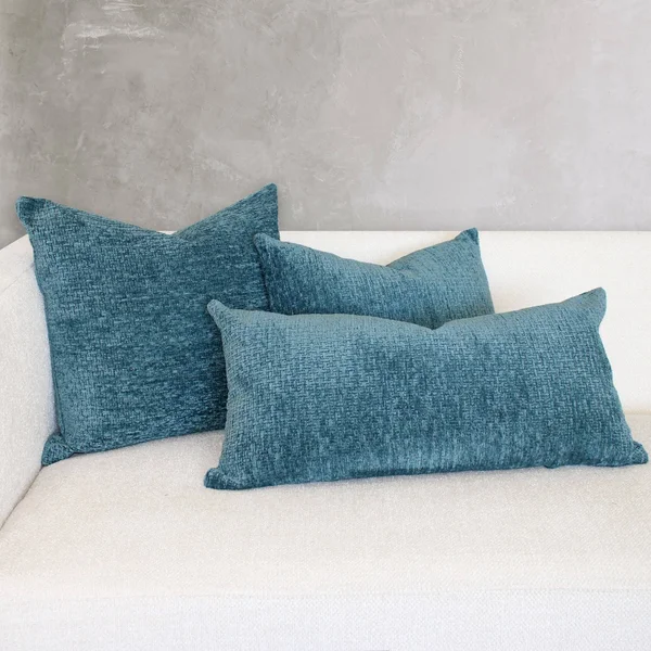 Rodeo Home Katana Textured Chenille Decorative Pillow with Insert - 16x22 x 30x22 - Rose