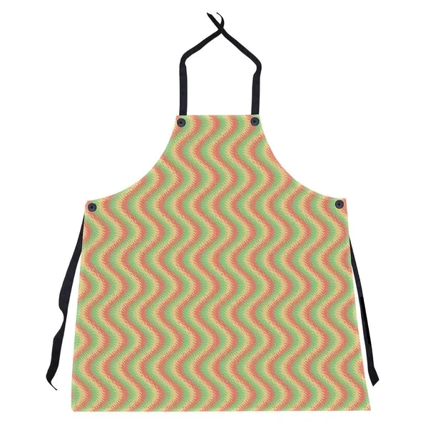 Wavy Stripes Apron - 27 x 30 - Black & White