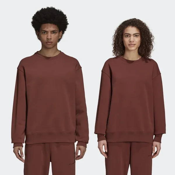 Adidas PW Basics Crew Sweatshirts Earth Brown XXL