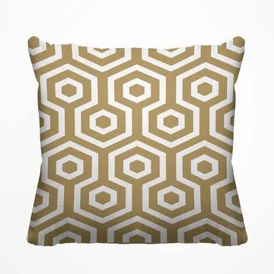 Ornella Outdoor Square Pillow Cover & Insert Corrigan Studio Color: Tan - Size: 18x22 x 18x22