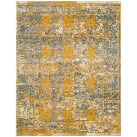 Bungalow Rose Penton Transitional Yellow/Blue Area Rug - Size: Rectangle 5&1 inch x 7&6 inch