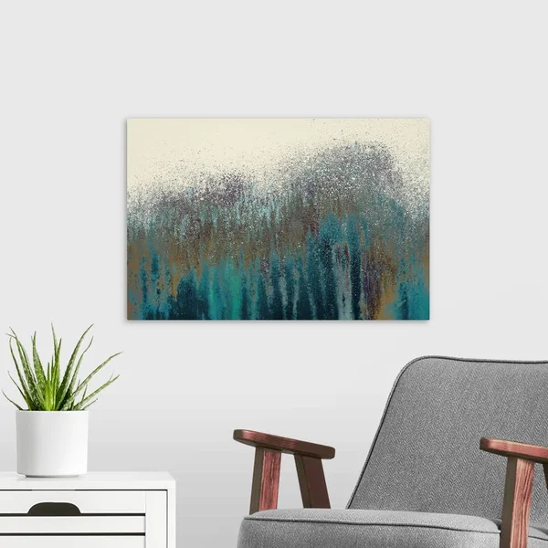 Teal Woods - Canvas Wall Art, 24x16, Great Big Canvas