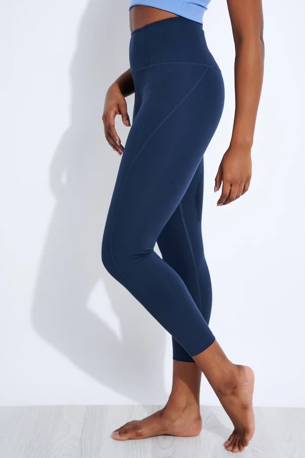 Girlfriend Collective 7/8 Legging - Midnight - Size: Xxs