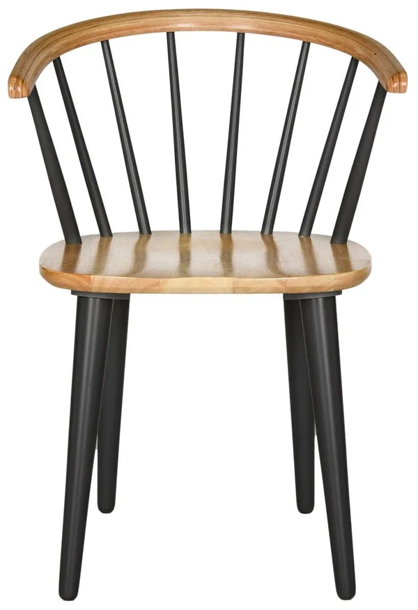 Safavieh Blanchard Natural Grey Curved Spindle Side Chair - Set of 2