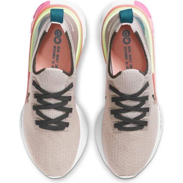 Nike Women's React Infinity Run Flyknit Premium Violet Ash-Dark Smoke Grey-Pink Blast - 8.5